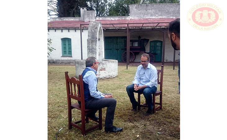 Visita Del Intendente De Tres De Febrero Y El Periodista Mario Markic